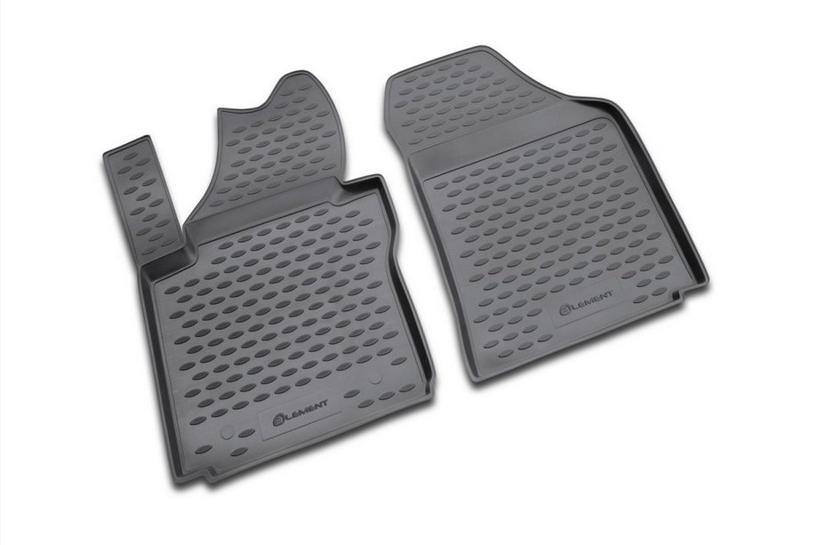 Volkswagen Caddy 2004-2010 Rubber Floor Mats Interior (2 pcs, Novline) Image
