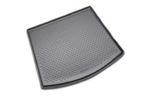 Volkswagen Touran 2010-2015 Trunk mat rubber 2-piece (Novline) for 7 seats photo 1