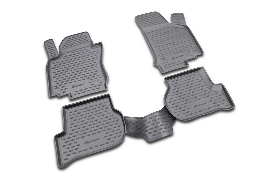Volkswagen Scirocco 2008-2017 Rubber floor mats (4 pcs, Novline) Image