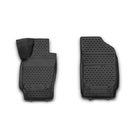 Volkswagen Polo 2010-2017 Rubber floor mats (front) for interior (2 pcs, Novline) HB photo 1