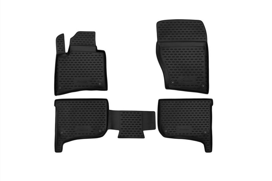 Volkswagen Touareg 2010-2018 Rubber Floor Mats (4 pcs, Novline) Terrain Tech Photo 1