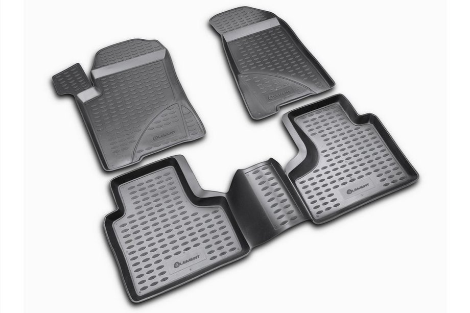 Chevrolet Niva 1998-2020 (2002-2009) Rubber floor mats (4 pcs, Novline) Image
