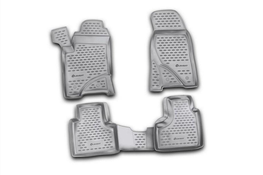 Chevrolet Niva 1998-2020 (2009↗) Rubber Floor Mats (4 pcs, Novline) Image