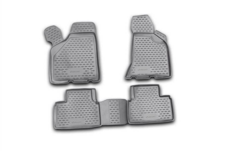 Lada Priora 2007-2018 Rubber floor mats (4 pcs, Novline) Coupe 2010↗ Image