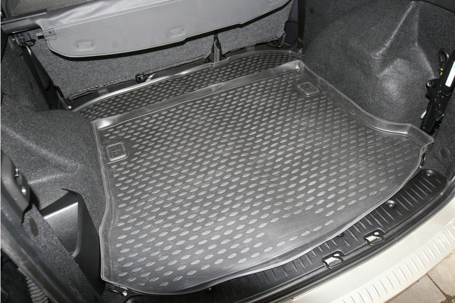 Lada Largus 2012- Trunk rubber mats (set of 2 pcs) (Novline) SW (5 seats) Image