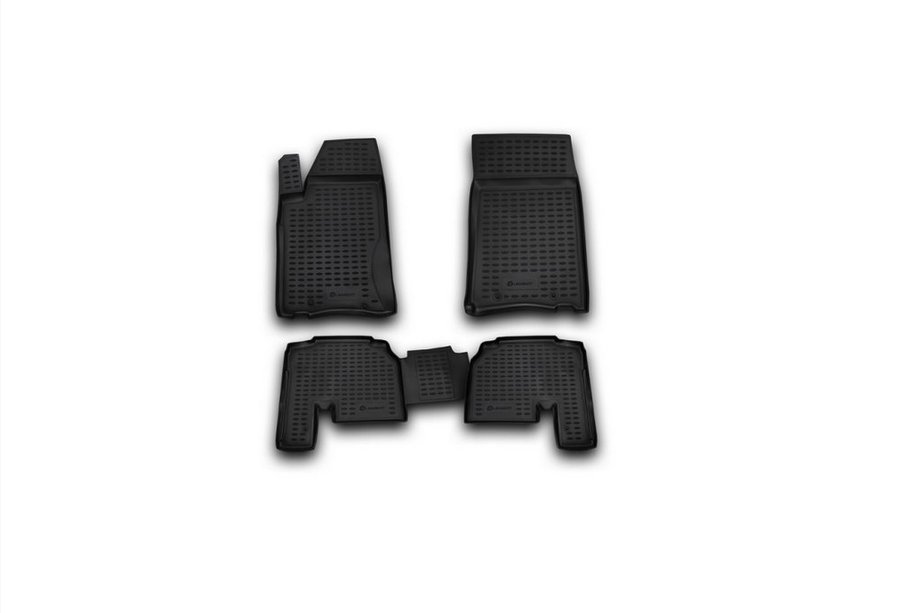 SsangYong Action 2005-2018 (2006↗) Rubber Floor Mats (4 pcs, Novline) Image