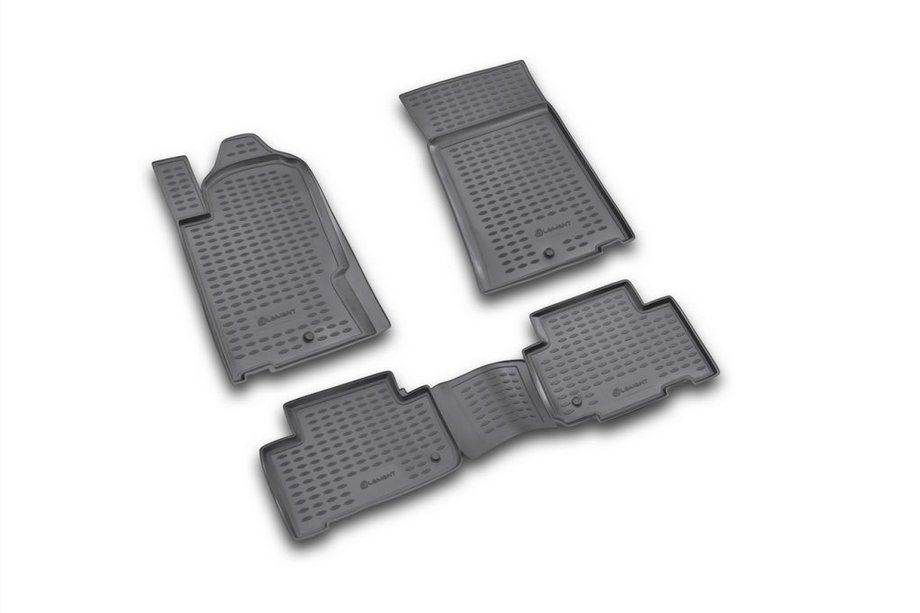 SsangYong Rexton I 2001-2017 Rubber Floor Mats Interior (4 pcs, Novline) Option 2 Image