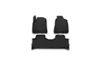 SsangYong Action 2005-2018 (2010↗) Rubber Floor Mats (3 pcs, Novline) New photo 1