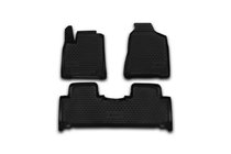 SsangYong Action 2005-2018 (2013↗) Rubber Floor Mats (3 pcs, Novline) photo 1