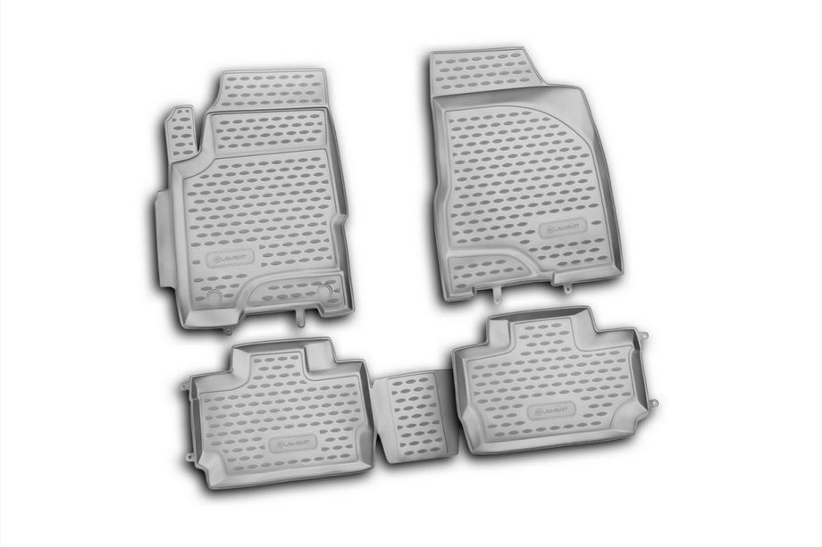 Chery A13 2008-2019 Rubber floor mats (4 pcs, Novline) Image