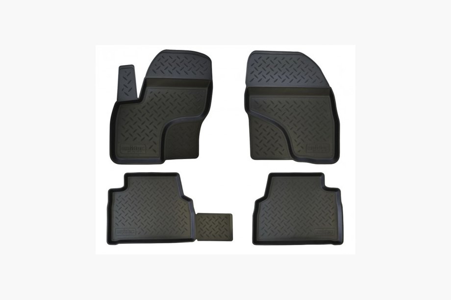 Ford Kuga 2008-2013 Rubber floor mats (4 pcs, Novline) Image