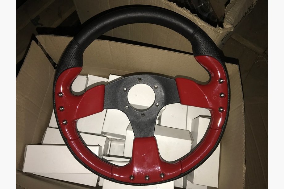 VAZ 2102 1971-1986 Steering Wheel Red (with Adapter) Image