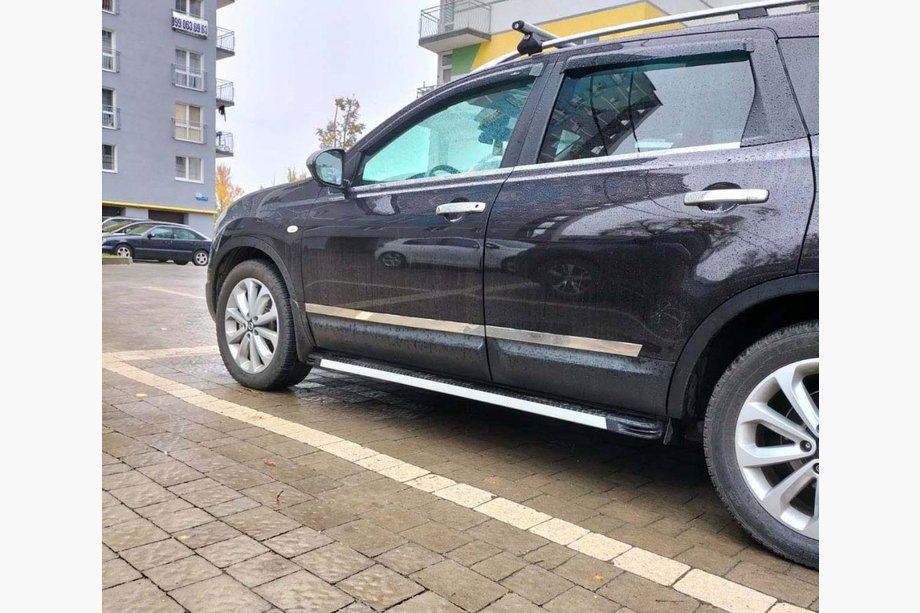 Nissan Qashqai 2010-2014 Side Steps Maya V1 (2 pcs, Aluminum) Image