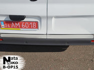 Opel Vivaro 2001–2015 Rear bumper protector Natanika (stainless steel) photo 1