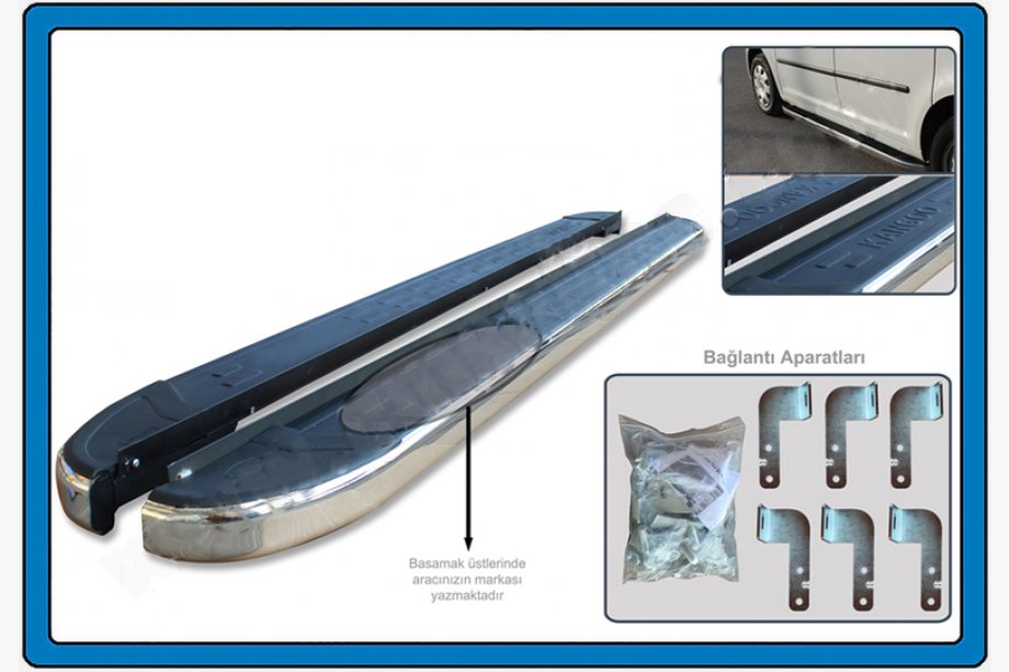 Opel Antara 2006-2017 Side Steps MsLine Omsa (2 pcs, Aluminum) Image