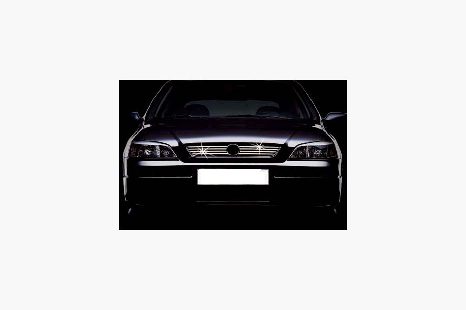 Opel Astra G classic 1998-2012 Chrome Grille Covers (8 pcs, Stainless Steel) Image