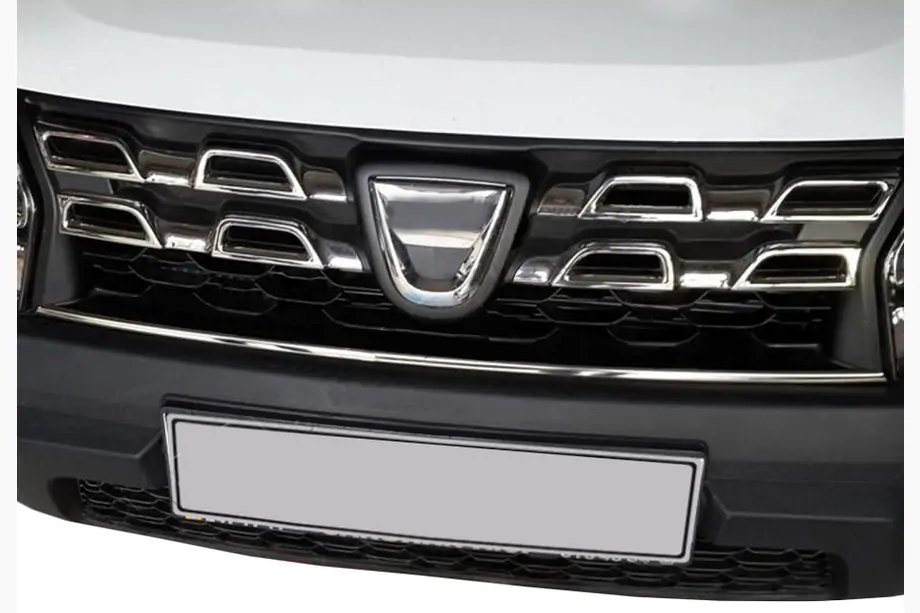 Dacia Duster 2008-2018 Grille trim strip 2014-2018 (stainless steel) Image