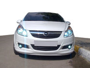 Opel Corsa D 2007-2014 Front lower lip spoiler (primed) photo 1