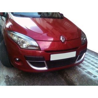 Bumper inserts (2008-2012, 2 pcs, primed) Renault Megane III 2009-2016 photo 1