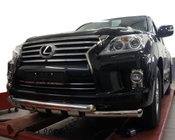 Lexus LX570/450d 2008-2022 Front bumper guard Gronder (2008-2015 stainless steel) photo 1