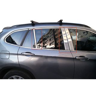 Stainless Steel Door Pillar Trims 6 pcs