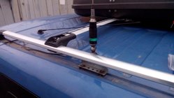 Nissan Pathfinder R51 2005-2014 Lockable roof cross bars for integrated roof rails (2 pcs) Gray photo 8