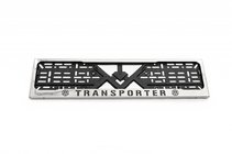 Volkswagen T5 2010-2015 License Plate Frame Chrome Transporter (1 pc, Stainless Steel) photo 1