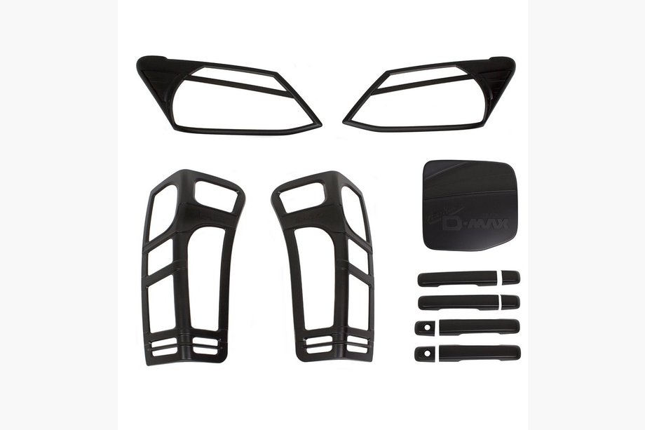 Isuzu D-Max 2011-2019 Trim Cover Set (Black ABS) Image