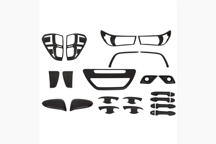 Toyota Hilux 2015- Trim Cover Set (Black ABS) Image