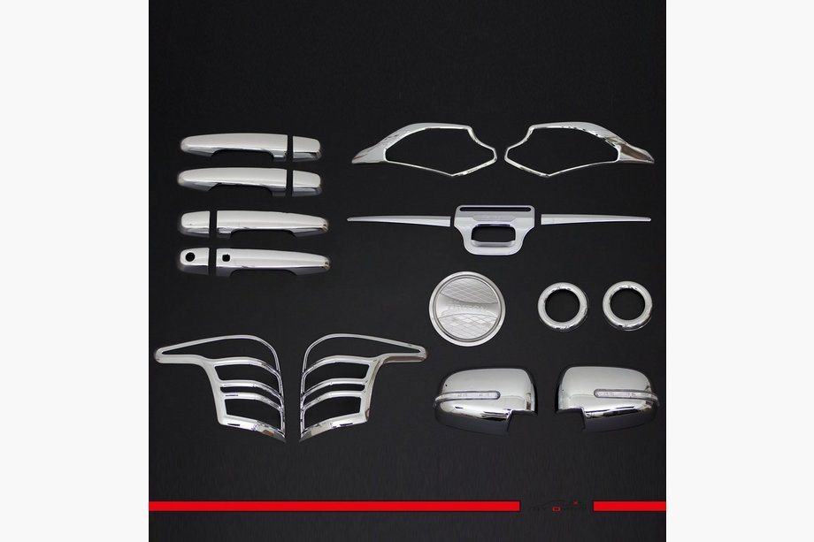 Fiat Fullback 2016- Set of Trim Covers (Chrome ABS) Image