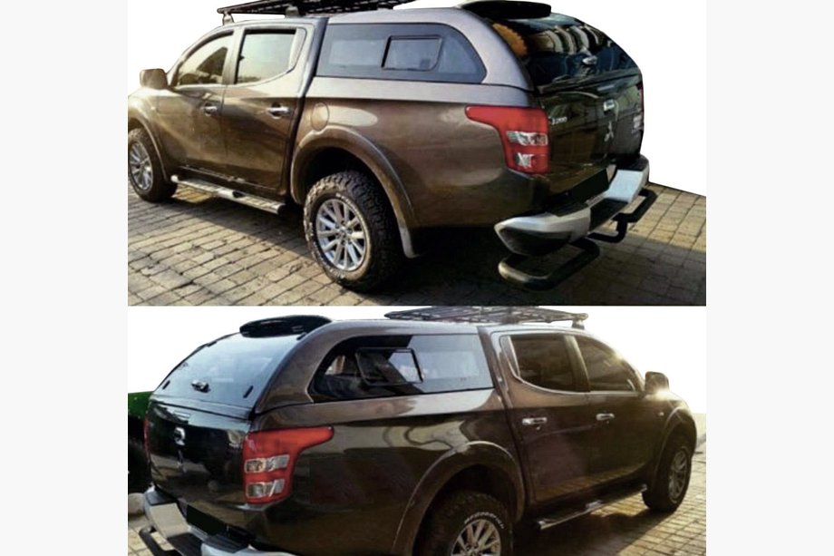 Fiat Fullback 2016- Truck bed canopy with sliding windows Image