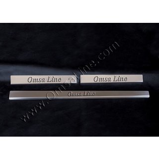 OmsLine Stainless Steel Door Sill Protectors Alfa Romeo 147 2000-2010 photo 2