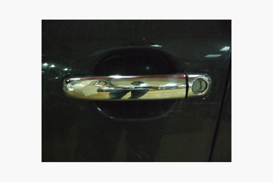 Audi Q7 2005-2015 Chrome Door Handle Covers (4 pcs, Stainless Steel) OmsaLine, without button Photo 4
