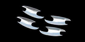Mercedes E-сlass W211 2002-2009 Chrome Door Handle Covers (4 pcs, plastic) photo 1