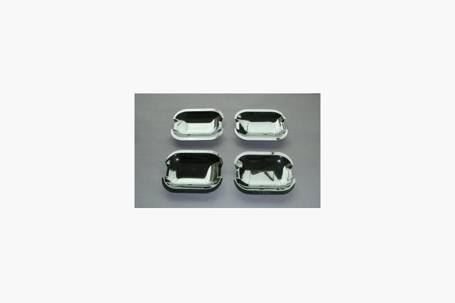 Mercedes ML W163 1997-2005 Chrome Handle Inserts (4 pcs, Stainless Steel) Image