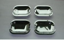 Mercedes ML W163 1997-2005 Chrome Handle Inserts (4 pcs, Stainless Steel) photo 1