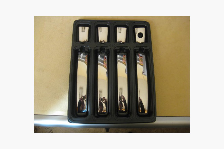 Toyota Corolla 2007-2013 Chrome Door Handle Covers (Carmos, 4 pcs, plastic) Image