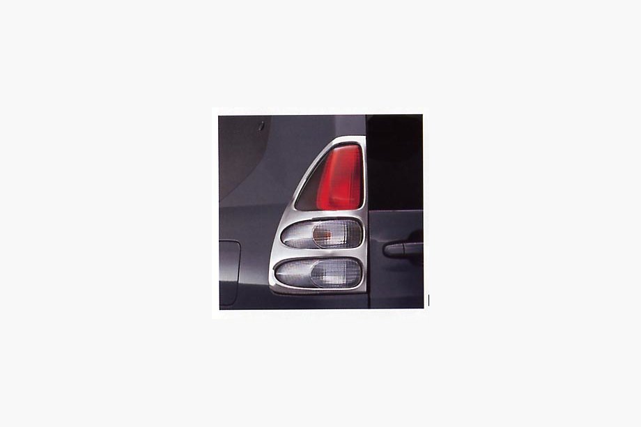 Toyota Land Cruiser Prado 120 2002-2009 Tail Light Covers (2 pcs, plastic) Image