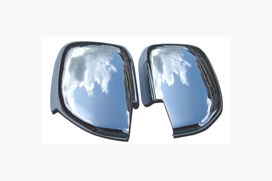 Toyota Land Cruiser 100 1998-2007 Chrome Mirror Covers (2 pcs, plastic) Image