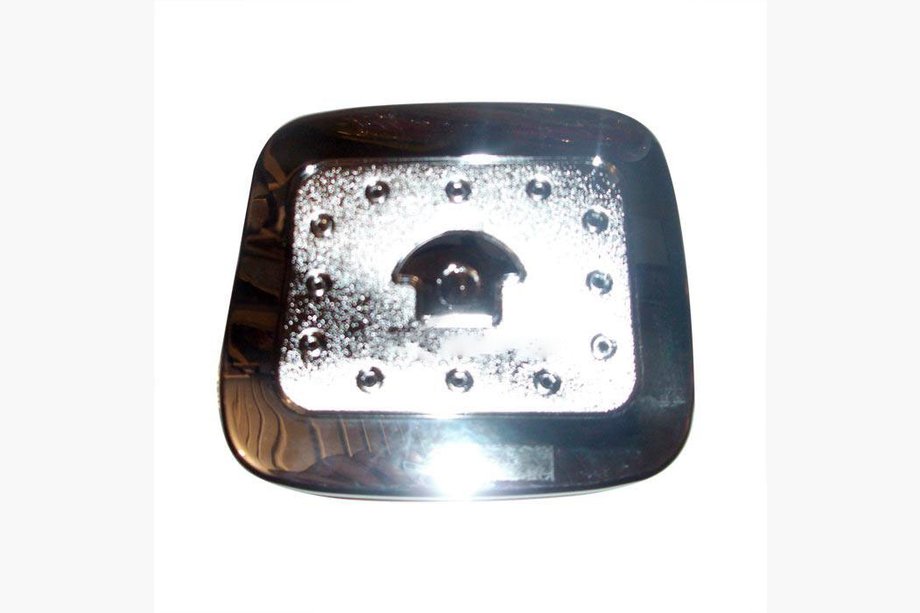 Hyundai Santa Fe 2 2006-2012 Fuel Tank Cover Chrome Plastic Image