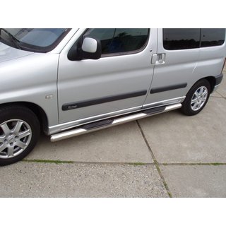 Side Pipes (2 pcs, Stainless Steel) Citroen Berlingo 1996-2008 photo 1