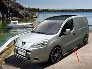 Citroen Berlingo 2008-2018 Side Pipes (2 pcs, Stainless Steel) 70mm, with plastic step pads photo 1