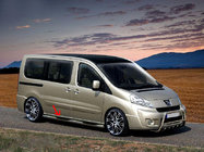 Fiat Scudo 2007-2015 Side Bars BB002 (2 pcs, Stainless Steel) 60 mm, short wheelbase photo 2
