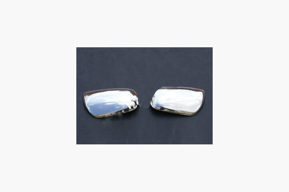 Toyota Rav 4 2001-2005 Mirror Covers (2 pcs, Stainless Steel) OmsaLine - Italian Stainless Steel Image