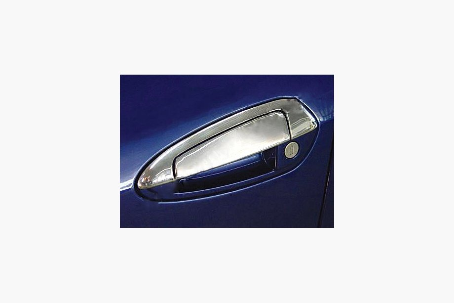 Fiat Punto Grande/EVO 2006-2018 Chrome door handle covers with upper part (2-door, stainless steel) Image