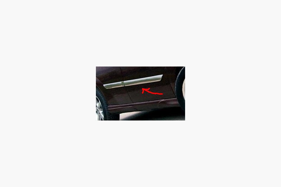 Ford Connect 2010-2013 Door Mouldings Stainless Steel 4 pcs Long Wheelbase Image