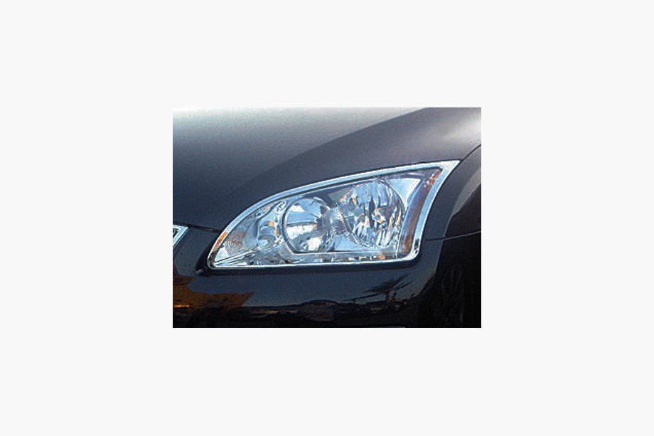 Ford Focus II 2005-2008 Headlight Covers (2 pcs, ABS) Photo 1