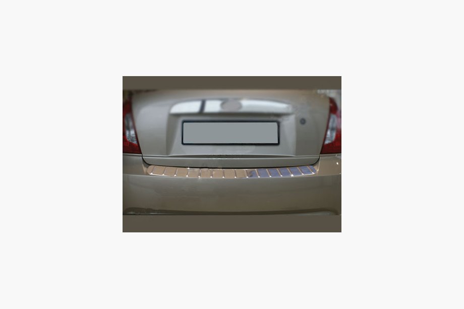 Hyundai Accent 2006-2010 Rear Bumper Protector Stainless Steel Omsa Image