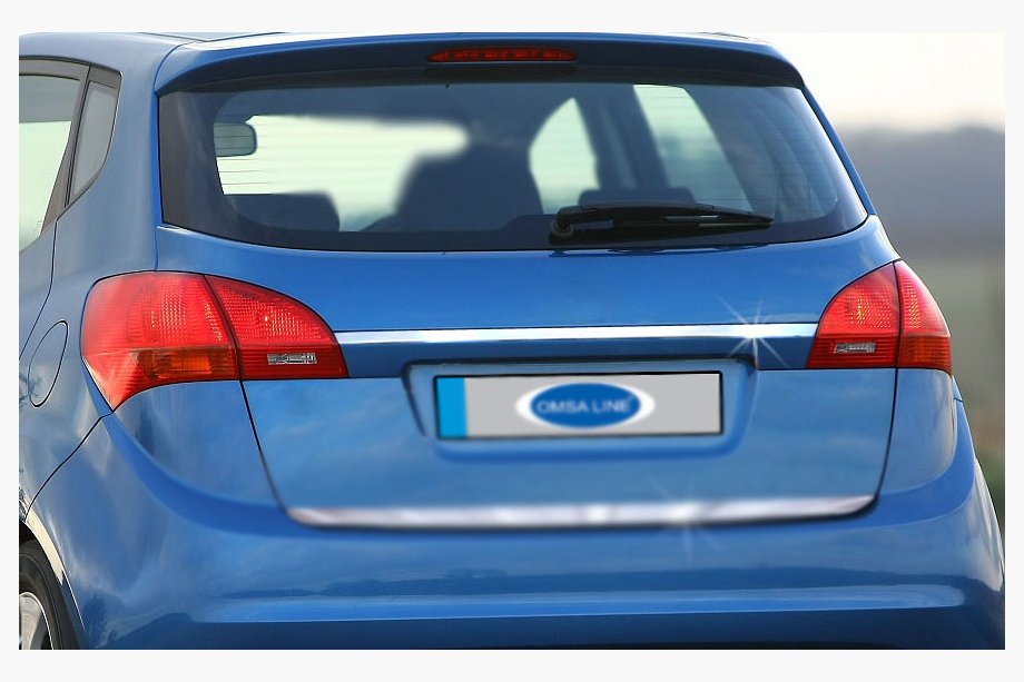 Kia Venga 2010-2019 Stainless steel trim above license plate Image