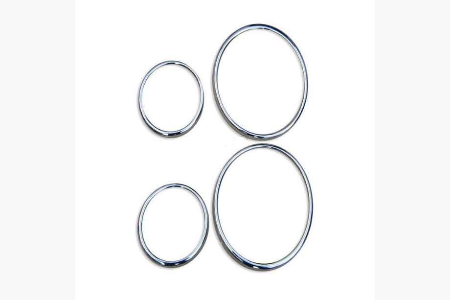 Mercedes E-class W210 1995-2002 Headlight Covers Chrome (Taiwan, 2 pcs, plastic) Image